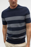 Stripe Knit Tee  Midnight Blue  hi-res