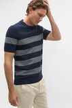 Stripe Knit Tee  Midnight Blue  hi-res