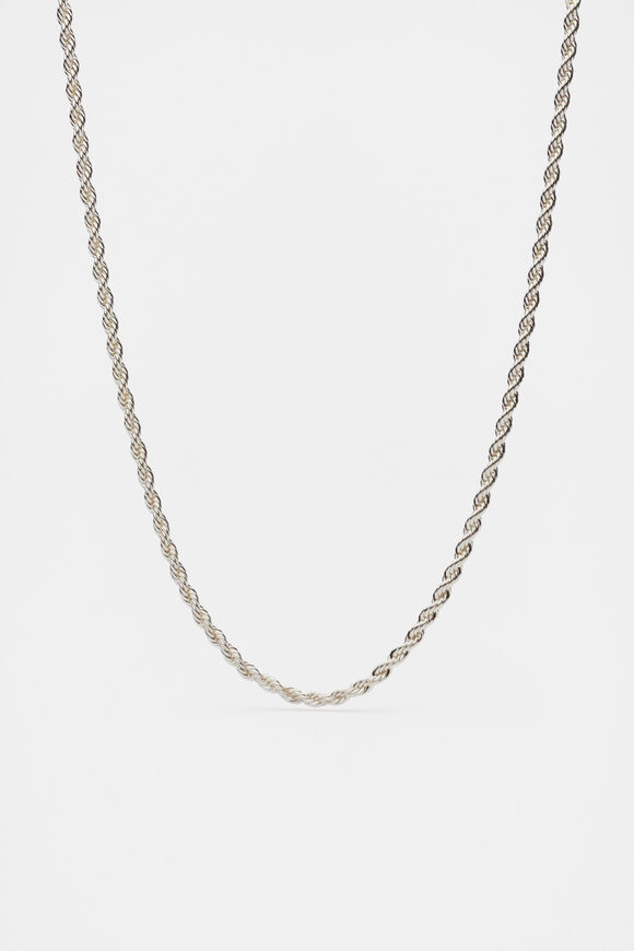 Fine Rope Necklace  Silver  hi-res