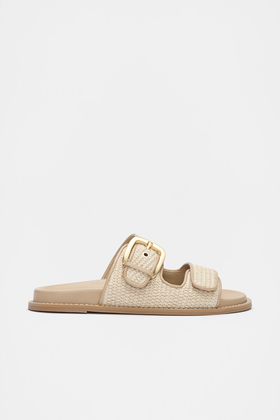 Genny Woven Slide  Iced Latte