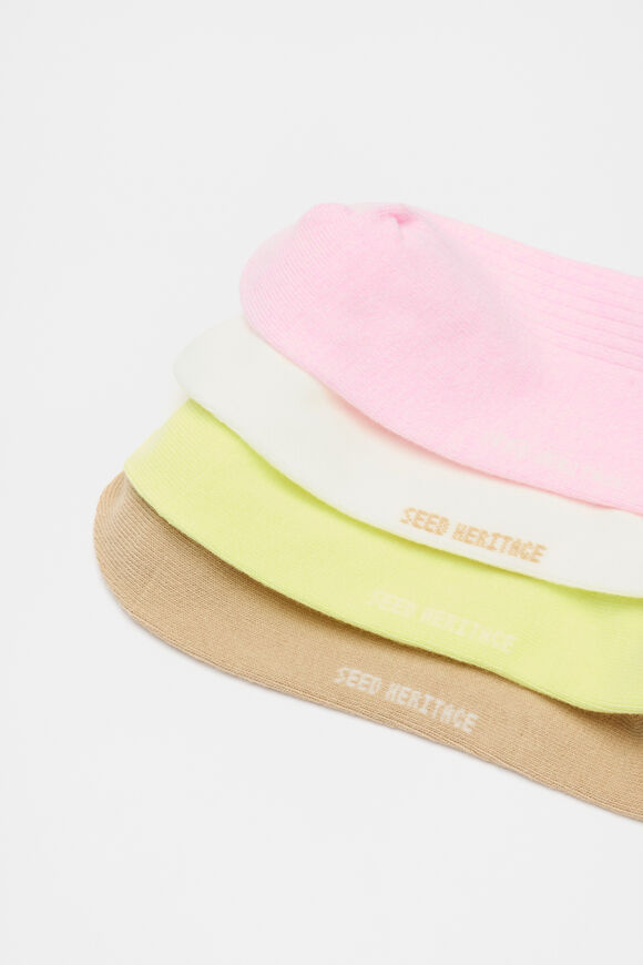 4 Pack Sneaker Socks  Fairy Floss Multi  hi-res