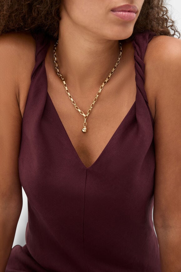 Linen Twist Shoulder Maxi Dress  Plum Red  hi-res