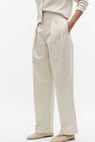 Cotton Pleat Front Pant  Vanilla Cream  hi-res