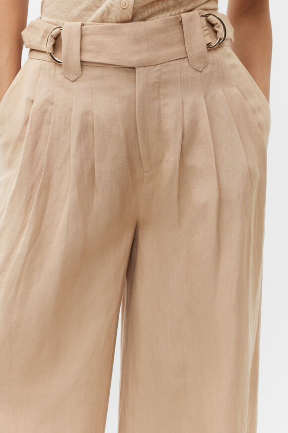 D Ring Pleat Pant  Nougat  hi-res