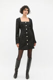 Wool Blend Mini Dress  Black  hi-res