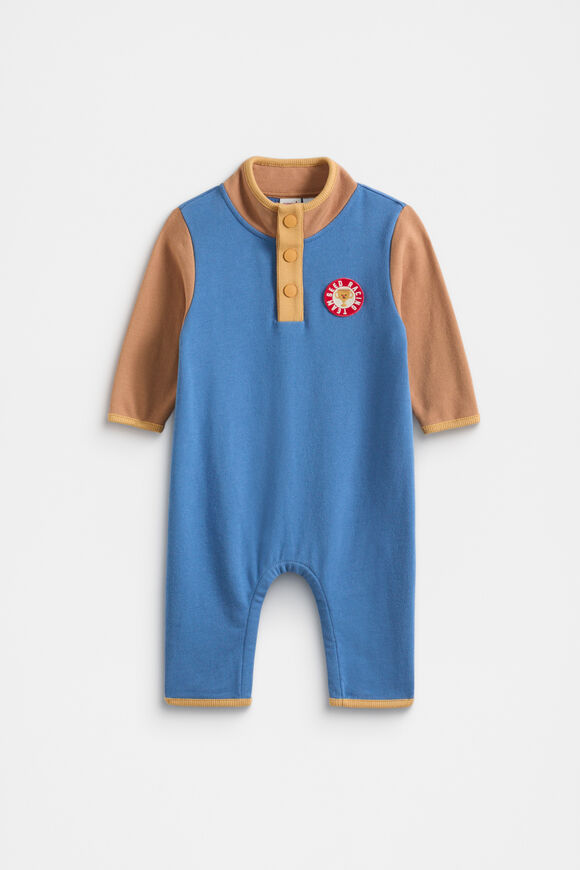 Colourblock Jumpsuit  Moody Blue  hi-res