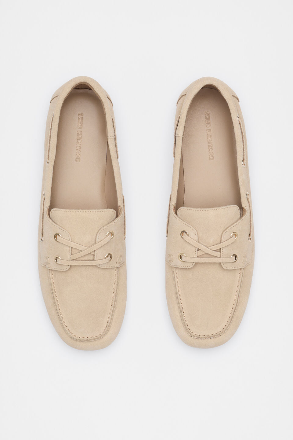 Rosa Boat Shoe  Iced Latte Suede