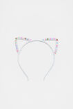Coloured Bead Ears Headband  Multi  hi-res