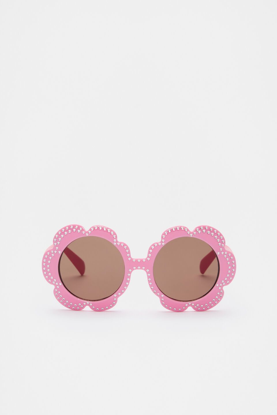 Child Flower Colourblock Sunglasses  Candy Pink
