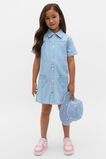 Heart Pocket Denim Dress  Cloud Blue Wash  hi-res