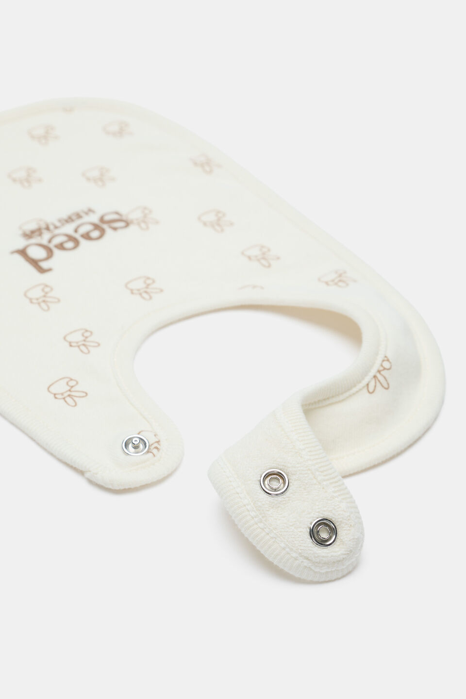Bunny Logo Bib  Classic Cream