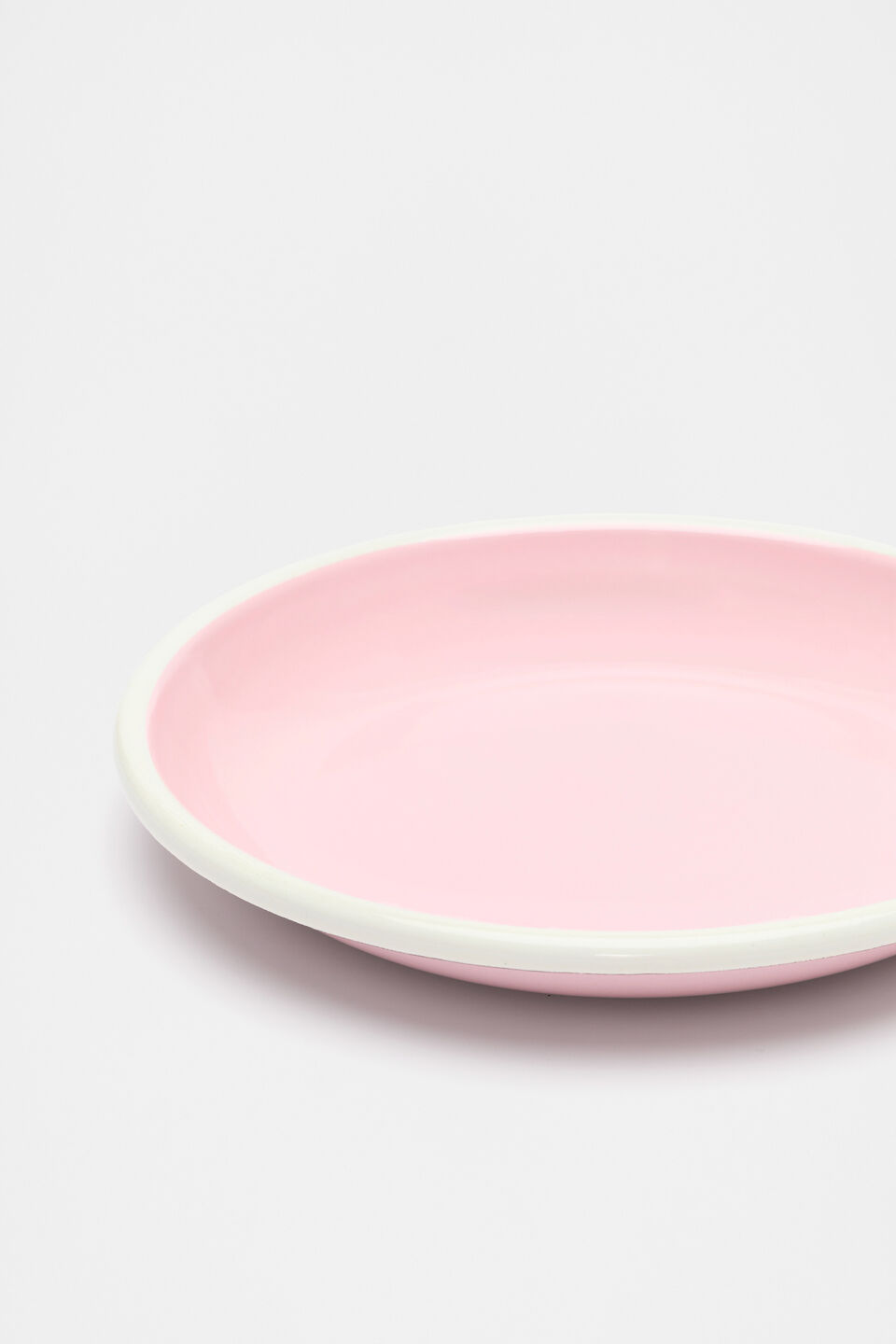 Loretta Enamel Shallow Plate  Fairy Floss