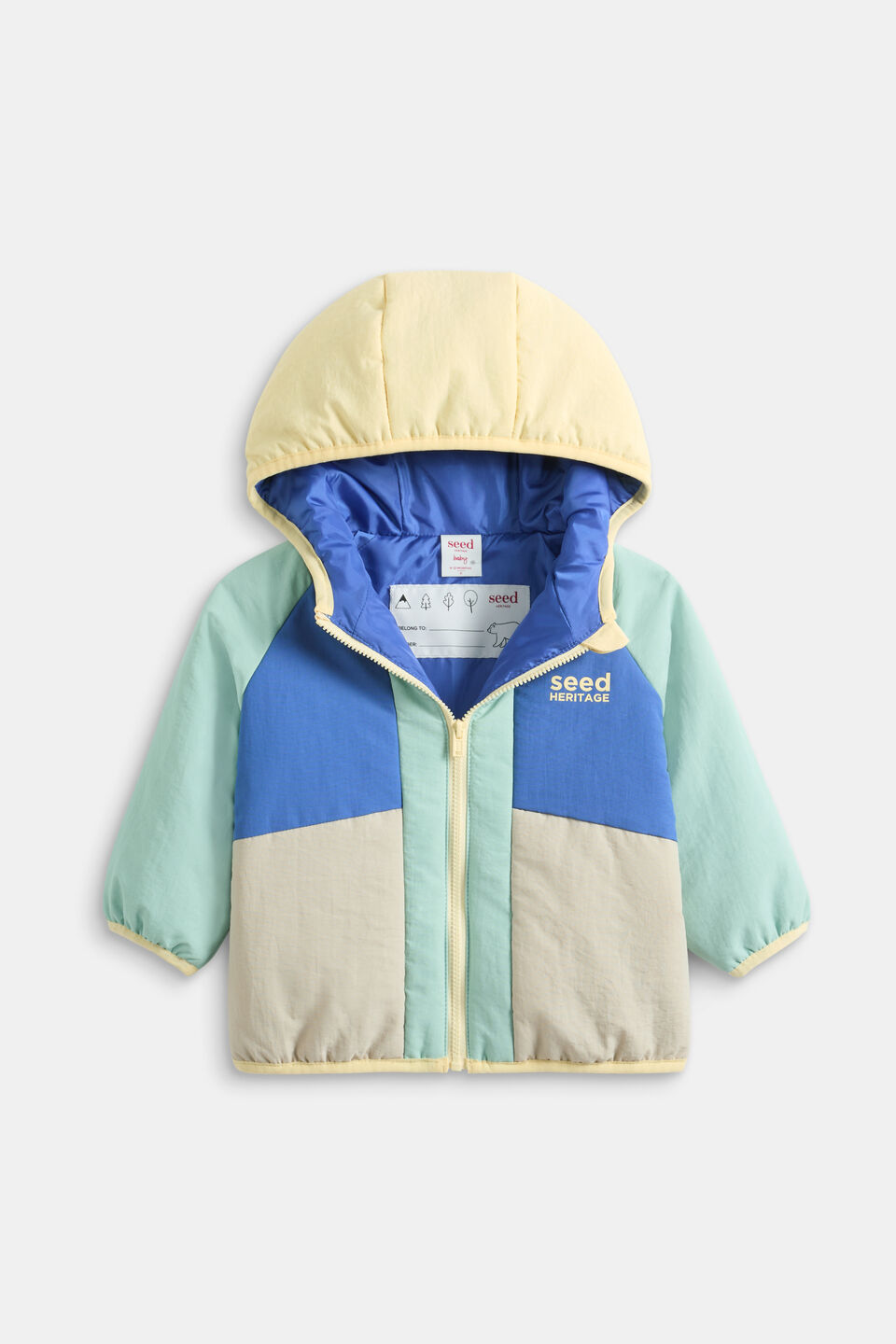 Colourblock Logo Spray Jacket  Multi