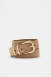 Amara Metal Tip Belt  Amaretto Suede  hi-res