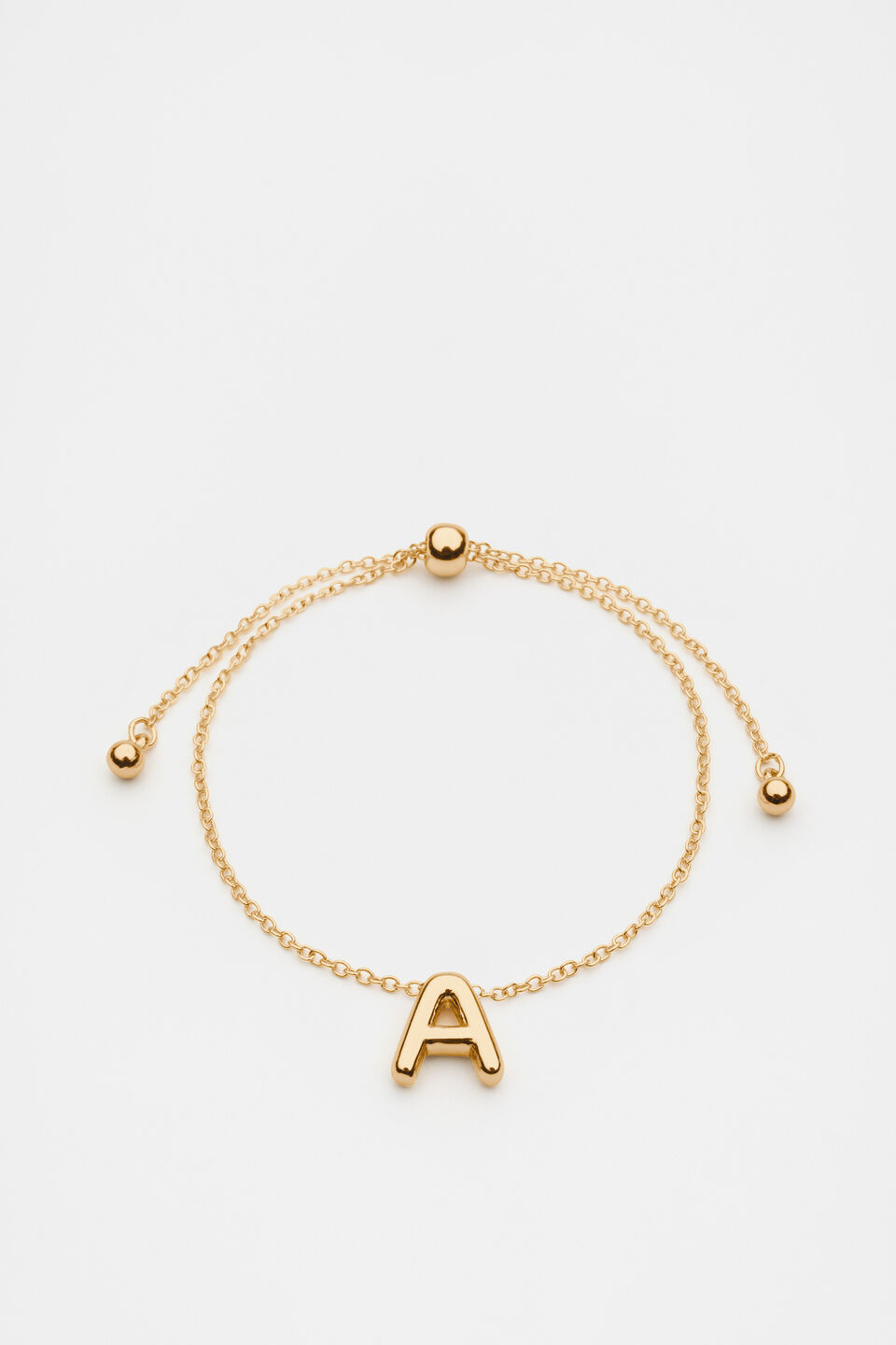 Bubble Letter Bracelet  A
