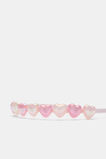 Iridescent Hearts Alice Band  Pink Lemonade  hi-res