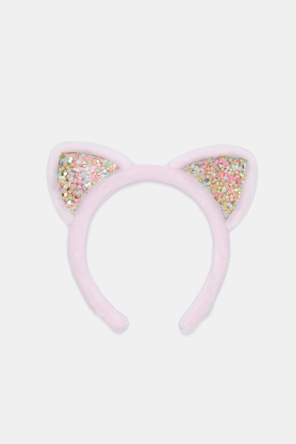 Shaker Fur Ears Headband  Pink Lemonade