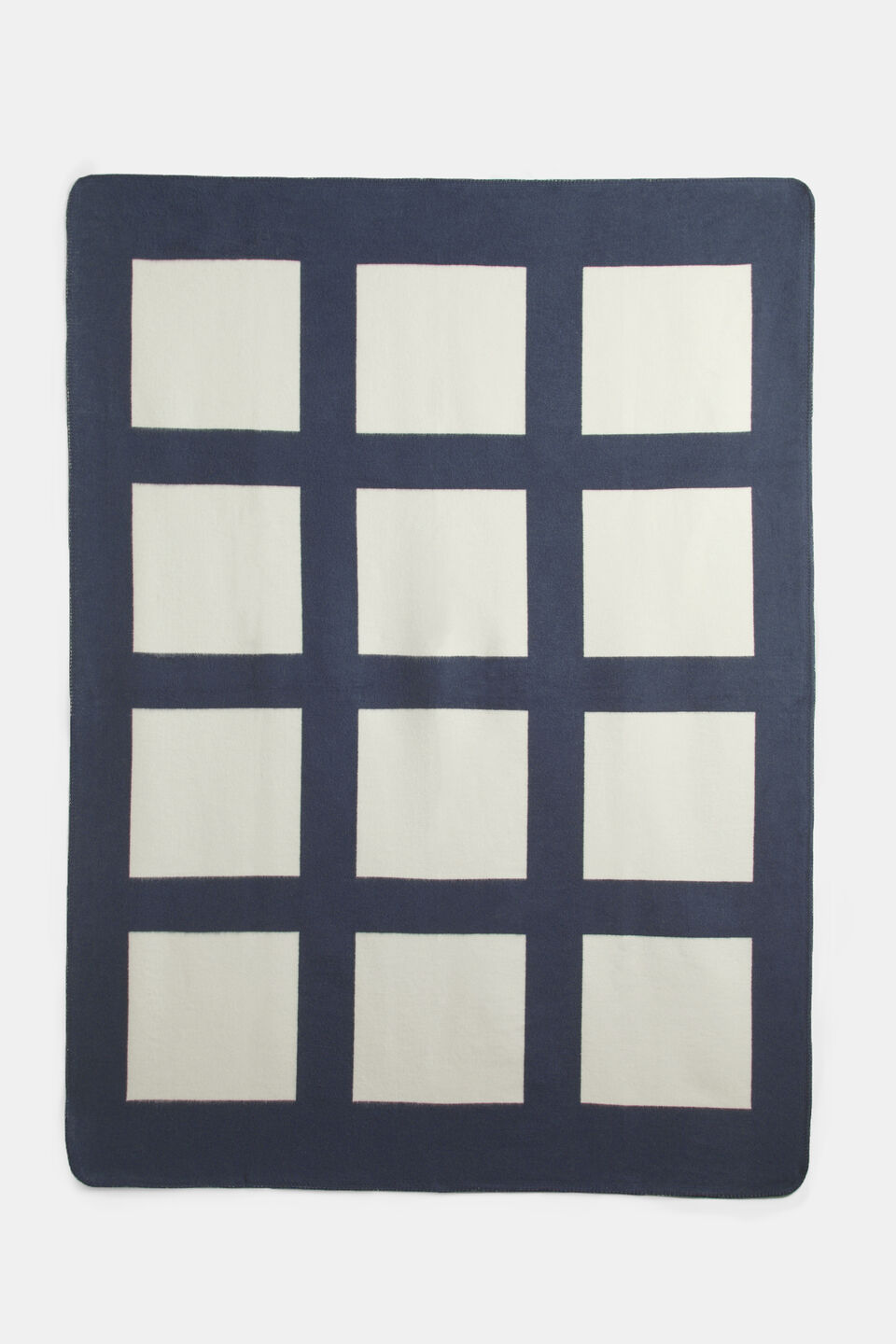 Grid Throw  Twilight Blue