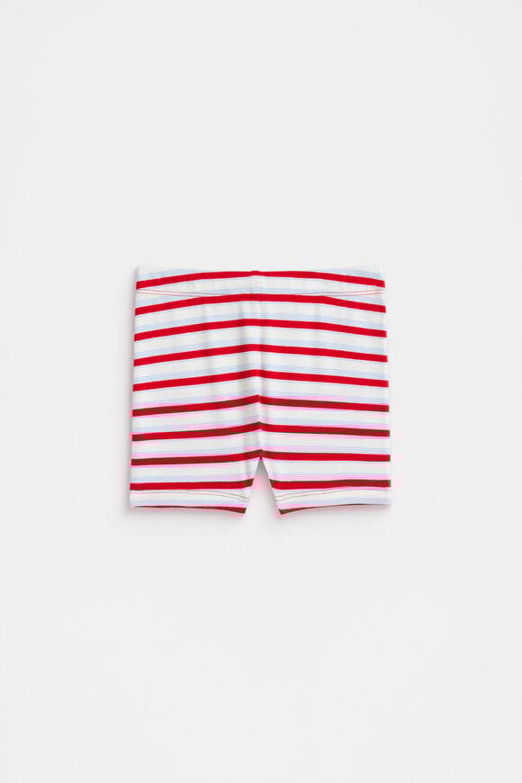 Stripe Bike Short  Chilli Stripe  hi-res