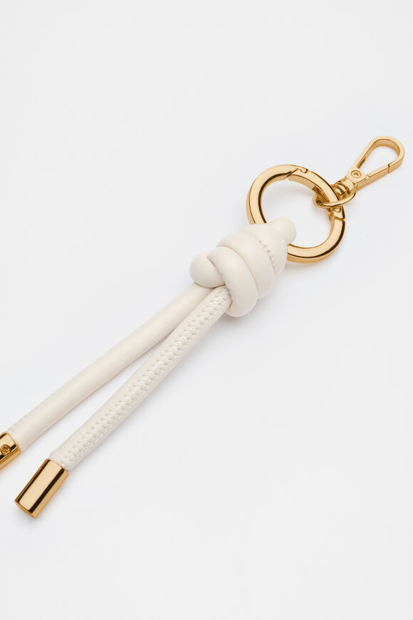 Knot Detail Keyring  Stone  hi-res