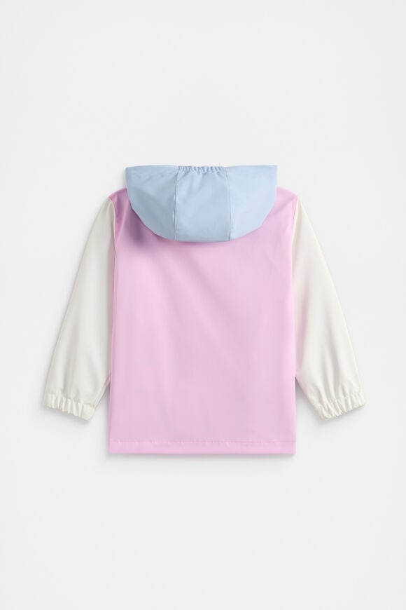 Mini Colourblock Rain Coat  Fairy Floss  hi-res