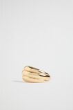 Ribbed Ring  Gold  hi-res