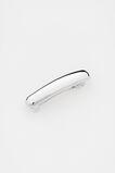 Long Curved Barrette  Silver  hi-res