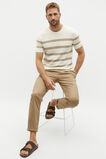 Stripe Knit Tee  Ivory Stripe  hi-res