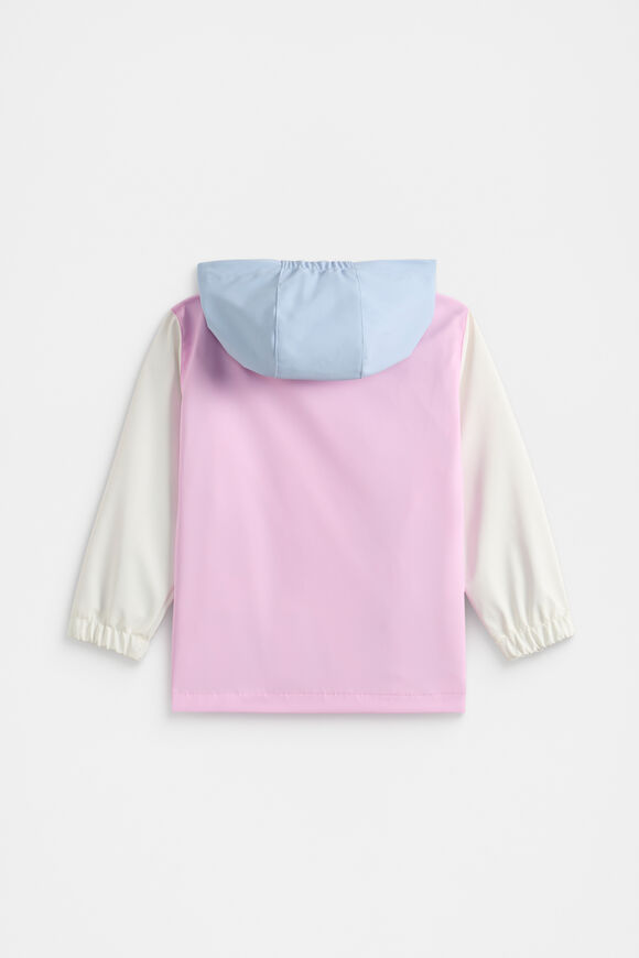 Mini Colourblock Rain Coat  Fairy Floss  hi-res