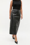 Leather Column Skirt  Black  hi-res