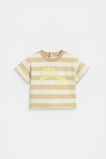 Stripe Boxy Tee  Ecru  hi-res