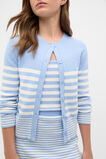 Stripe Knit Cardigan  Cloud Blue  hi-res
