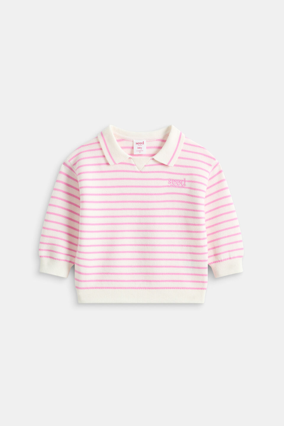 Core Logo Knit Sweater  Classic Cream