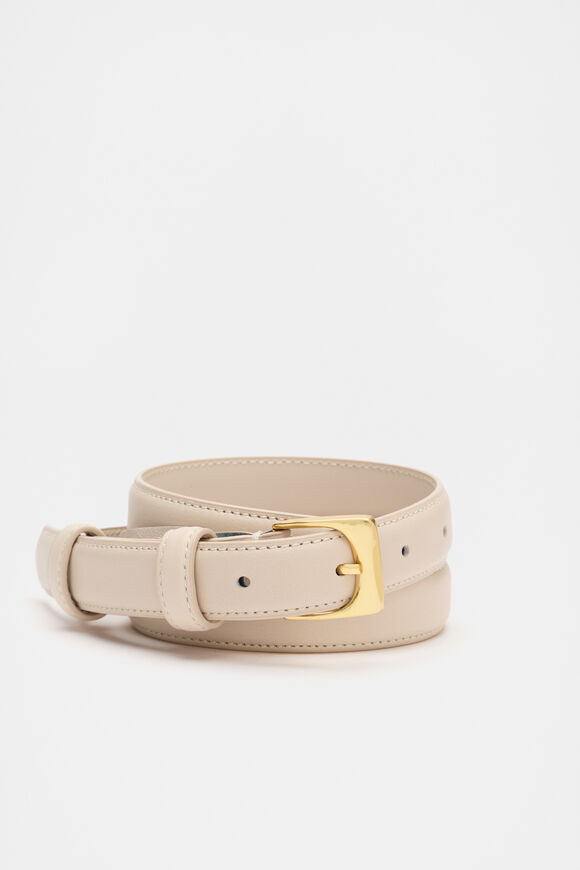 Kinsley Rounded Buckle Belt  Oat  hi-res