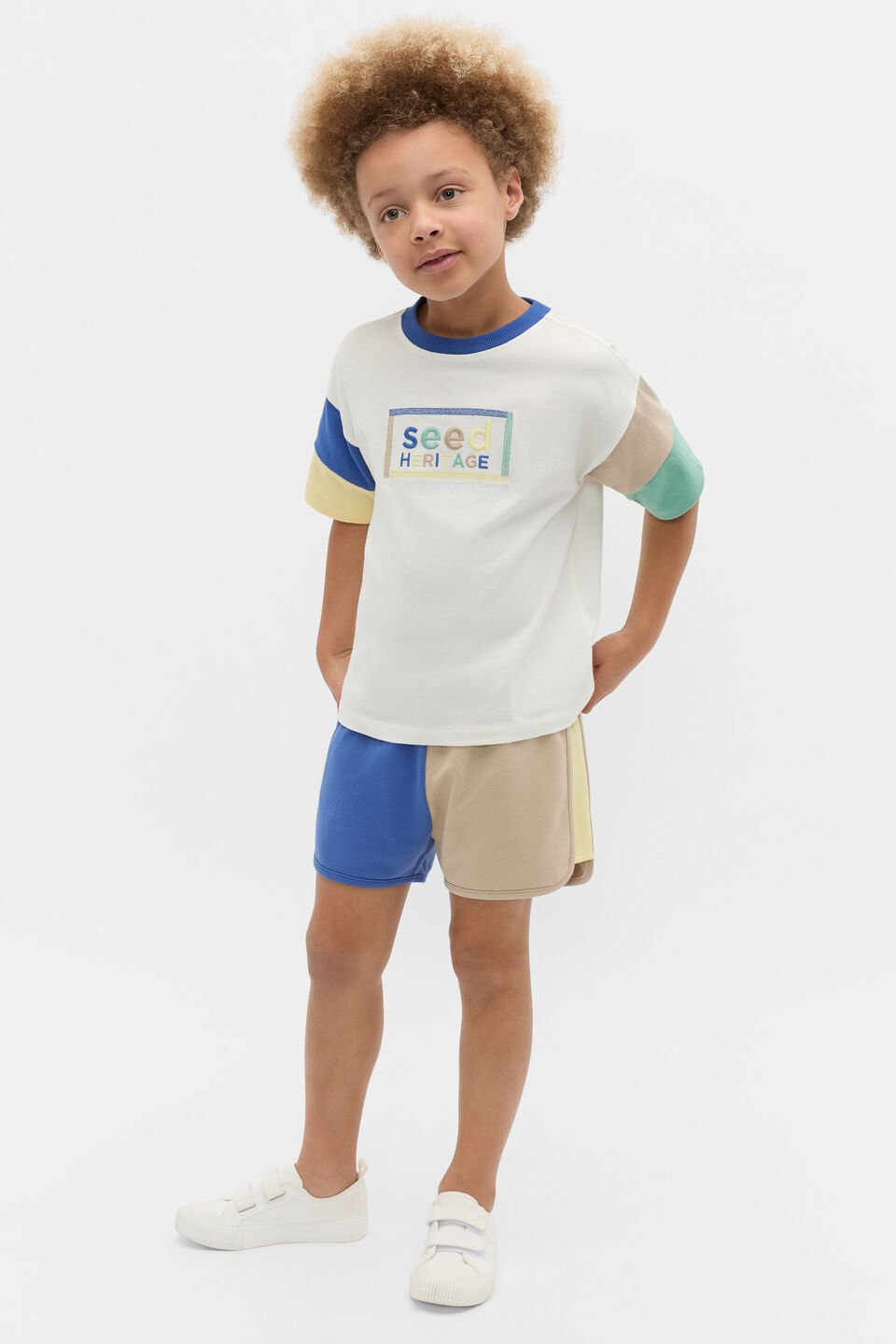 Colourblock Runner Short  Multi