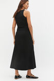 Compact Crepe Knit Halter Dress  Black  hi-res