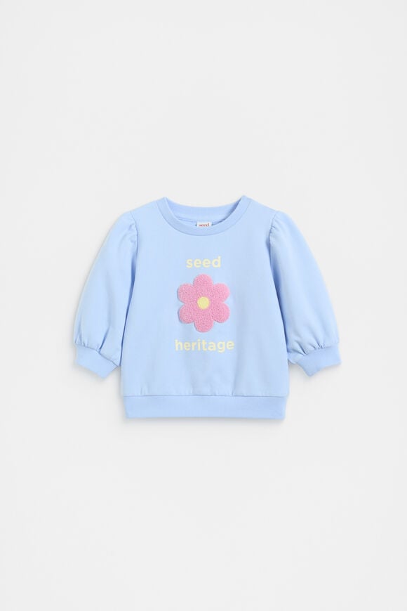 Floral Sweat  Luna Blue  hi-res