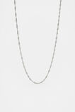 Waterproof Twist Chain Necklace  Silver  hi-res