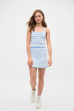 Stripe Knit Skirt  Cloud Blue  hi-res