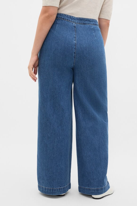 Patch Pocket Cotton Jean  Heritage Wash  hi-res