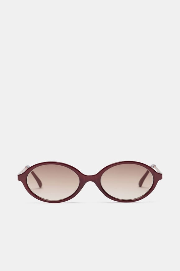 Sabrina Oval Sunglasses  Plum Red  hi-res