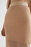 Column Maxi Mesh Skirt  Soft Wheat  hi-res