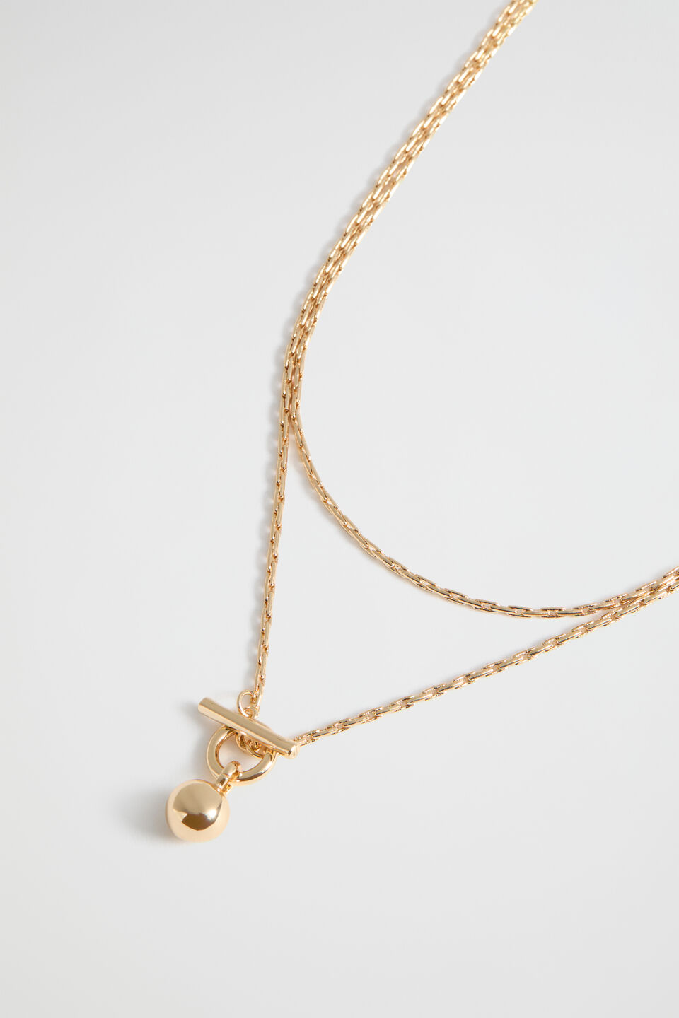 Sphere Pendant Necklace  Gold