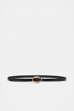 Carmen Oval Buckle Belt  Black Patent  hi-res