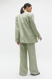 Linen Double Breasted Blazer  Pale Olive  hi-res