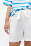 Core Linen Tie Waist Short  Whisper White  hi-res