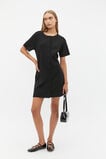 Crepe Knit Swing Dress  Black  hi-res