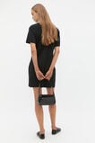 Crepe Knit Swing Dress  Black  hi-res