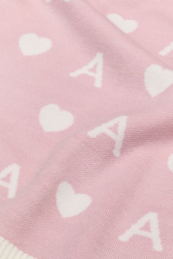 Heart Initial Blanket  A  hi-res