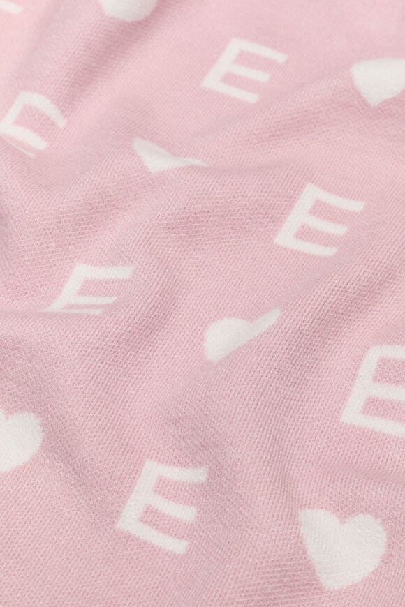 Heart Initial Blanket  E  hi-res